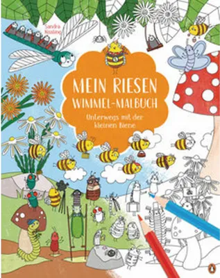 Obrázok produktu pre Mein Riesen-Wimmel-Malbuch - Unterwegs mit der kleinen Biene