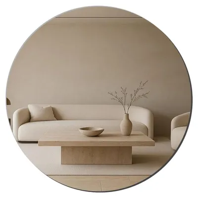 Runder Acryl-Spiegel 30 cm selbstklebend für Wand
