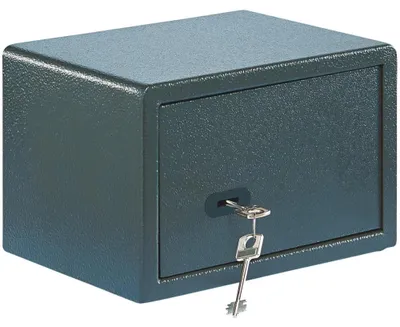 Imagen del producto de Caja fuerte para mueble - Cerradura de doble barba - 6,7 l - Antracita - Para montaje en pared y suelo