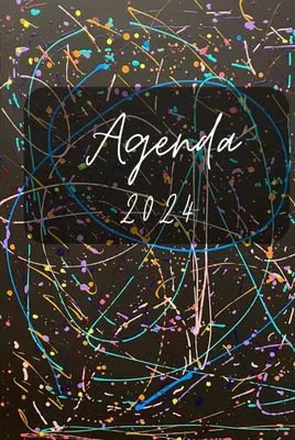 Imagen del producto de Agenda 2024, formato A5, con planificación mensual y semanal
