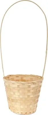Zdjęcie produktu dla Koszyk wielkanocny naturalny do święconki fi19 cm WYS 55 CM