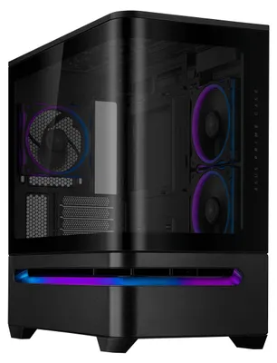 Obrázok produktu pre ASUS PRIME AP202 ARGB, Mini Tower, PC, Čierna, micro ATX, Mini-ITX, Kov, Hranie