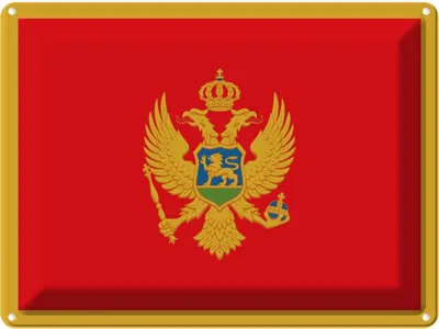 Produktbild von vianmo Blechschild 30x40 cm Montes Monte Flagge Fahne Wappen