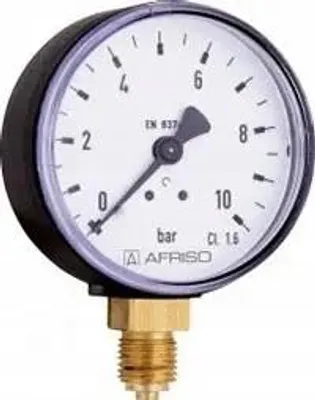 Immagine prodotto di Afriso | Manometro RF 63 - 63 mm - 0-1,6 bar - Misurazione Precisa Della Pressione - Struttura Robusta