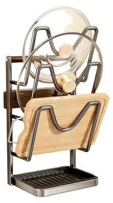 Produktbild von Edelstahl-Deckelhalter für Töpfe