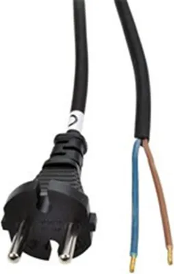Obrázek produktu pro Flexošňůra 2x1,5mm 2,5m gumová černá PF32