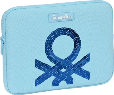 Obrázek produktu pro Pouzdro na notebook Benetton Sequins Light blue (31 x 23 x 2 cm)