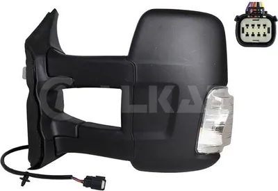 Produktbild von ALKAR 9051734 Außenspiegel Seitenspiegel Links für FORD Transit Mk7 Kastenwagen (V363, FCD, FDD) Beheizt Konvex Elektrisch
