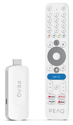 Obrázek produktu pro Přehrávač médií PEAQ PGS 1000 FHD Google TV bílý