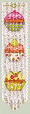 Obrázek produktu pro Sada křížkového stehu do záložek Le Bonheur des Dames "The Cupcakes",