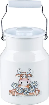 Immagine prodotto di Riess Lattiera con coperchio Vacca 1,5 litri smaltata