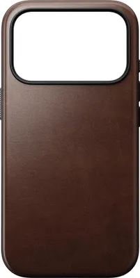 Produktbild von Nomad, MagSafe Hülle iPhone 17 Pro Horween Leder stoßfest robust, Dunkelbraun