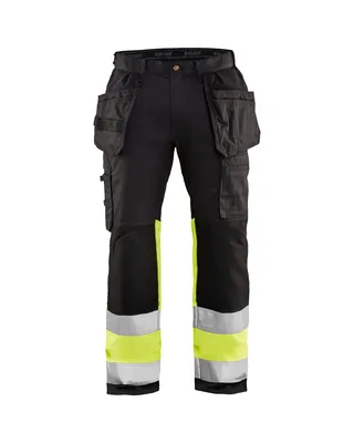 Produktbild von Blakläder High Vis Bundhose mit Stretch 1558 1811 in marineblau/gelb, Farbe:marineblau/gelb, Größe:D92 (D23)