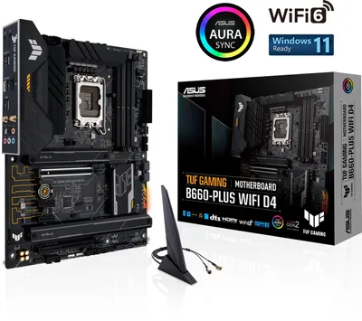 Zdjęcie produktu dla TUF GAMING B660-PLUS WIFI D4 Intel B660 LGA 1700 ATX
