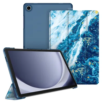 Produktbild von Fintie Hülle für Samsung Galaxy Tab A11+ Plus 11" 2025 / Tab A9+ Plus 11 Zoll 2023 Tablet, Ultradünn Schutzhülle mit Translucent Rückseite Cover, Meeresblau