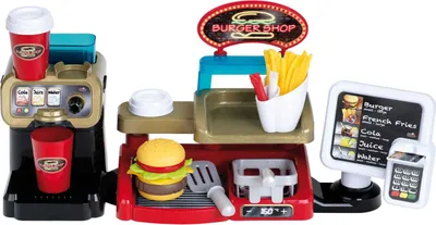 Produktbild von Theo Klein 7307 Burger Shop I Burger mit Stecksystem I Zubehör I EC-Karte und Lesegerät mit Sound