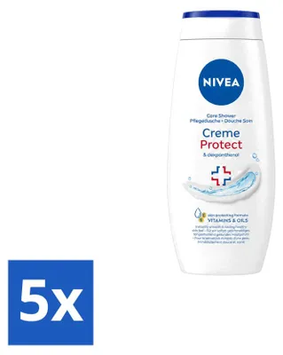 Zdjęcie produktu dla 5 sztuk żelu pod prysznic Nivea Protect - 250 ml - zestaw ekonomiczny