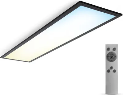 Zdjęcie produktu dla Panel LED płaski 100x25cm lampa sufitowa 24W ściemnialna salon biuro czarny CCT