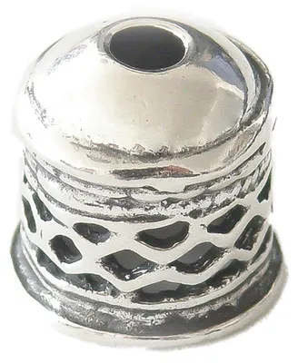 Produktbild von 1 Wunderschöne filigrange Endkappe 8mm Sterling Silber 8mm