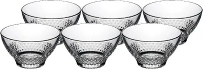 Produktbild von Infinity Schale 6er Set Glasschale Knabberschale Snackschale Desserschal Nusschale