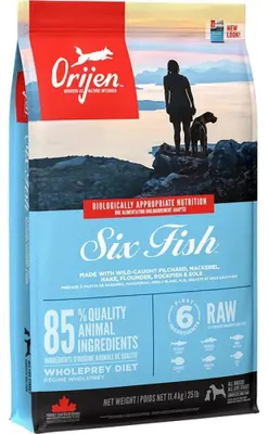 Produktbild von Orijen Six Fish, Adult, jede Rasse, Fisch, 11,4 kg