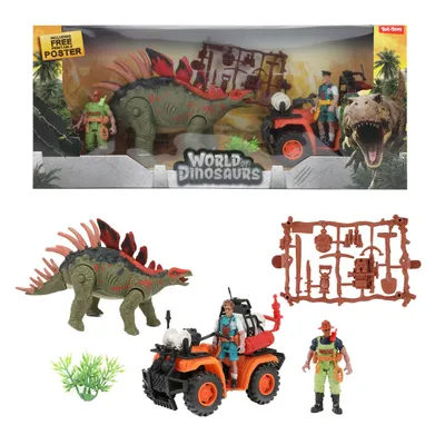 Produktbild von Toi-Toys WORLD OF DINOSAURS Dino + Quad Spielset mit Zubehör ab 3 Jahren Dinos Dinosaurier Kinder