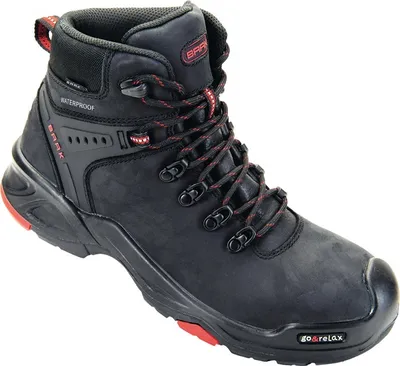 Produktbild von Sicherheitsstiefel Bailey Gr.43 schwarz/rot Leder S3 SRC HRO WR EN20345 BAAK