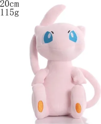 Produktbild von Mew Plüschtier 20 cm – Pokémon Kuscheltier – Weiches Spielzeug für Kinder