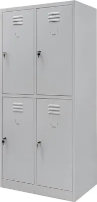 Produktbild von Schließfachschrank BHP Mega-M J-80/4 4-türig grau B-80 cm T-50 cm H-180 cm zerlegt