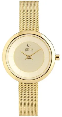 Productafbeelding van Dameshorloge Obaku Denmark, model V146LGGMG, goudkleurig
