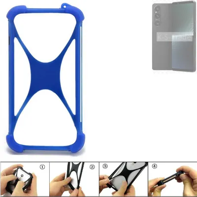 Produktbild von K-S-Trade Handy Hülle kompatibel mit Sony Xperia 1 V Silikon Schutzhülle Cover Case Bumper Silikoncase TPU Softcase Schutz Hülle Smartphone