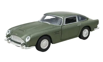 Produktbild von ASTON MARTIN DB5 1964 Modellauto 12cm aus Metall mit Rückzugmotor Modell Auto Spielzeugauto Spielzeug 02 (Olive-Metallic)