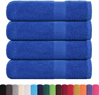 Immagine prodotto di vidaXL Asciugamani FROGN, 4 pezzi, blu, 50x100 cm, 360 g/m²