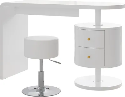 Produktbild von Schminktisch Vicco Lara Weiß 120 cm mit Hocker, Model 41559