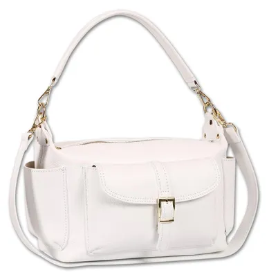 Produktbild von Toscanto Damen Schultertasche Leder Tasche weiß D2OTT860SW1