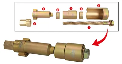 Productafbeelding van KS TOOLS 460.4905 Gereedschapset, 7-delig, van gereedschapsstaal
