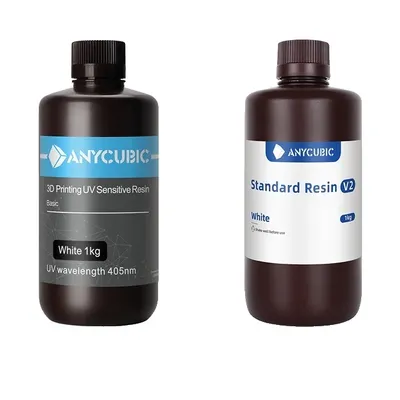 Obrázek produktu pro UV pryskyřice Anycubic, rychlé vytvrzování, vlnová délka 405 nm, kompatibilní s Photon Mono X, bílá-1KG
