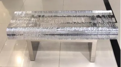 Immagine prodotto di Panchina trasparente Panchina in resina epossidica Panchina di design Mobili in resina epossidica