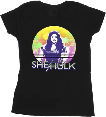 Produktbild von Marvel - "She-Hulk: Attorney At Law Sunset Smile" T-Shirt für Damen BI39199 (L) (Schwarz)