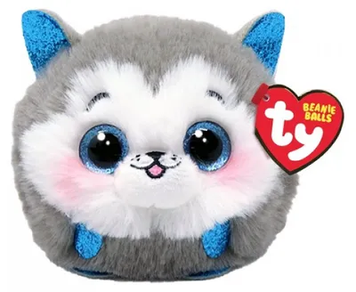 Image de Ty Puffies - Slush Le Husky gris
