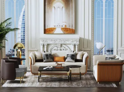 Produktbild von Sofagarnitur 3+2 Sitzer Klassische Garnitur Sitzgruppe Sofa Couchen Polster Neu