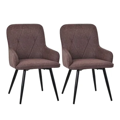 Image de HOMAVO Chaises de salle à manger (lot de 2) | Chaise de salle à manger, chaise de bureau, tabouret, chaise de bureau