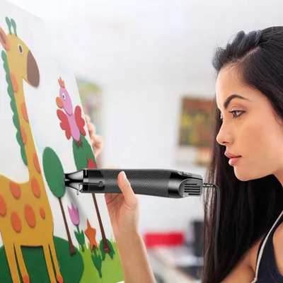 Obrázok produktu pre Rosfix Mini teplovzdušný horák 300W + Rosfix Súprava zmršťovacích hadičiek 127ks v organizéri (čierna a červená)