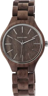 Produktbild von Excellanc Holzuhr Gliederarmband 2800051-002 braun Uhr Armbanduhr