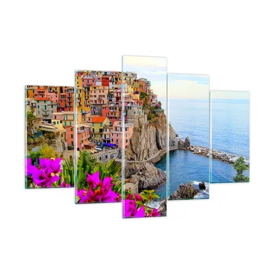 Produktbild von Bilder auf glas - Italien küste felsen landschaft - 150x100cm - Glasbilder - Wandbilder - Kunstdruck - Wanddekoration aus Glas - Glas Bilder - Wandbild auf Glas - GEA150x100-2684