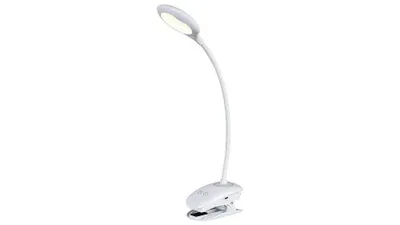 Zdjęcie produktu dla Lampka biurkowa z klipsem biała wbudowany LED 4W Harris 6448 Rabalux