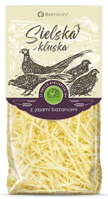 MAKARON BIO KRAJANKA Z JAJAMI BAŻANCIMI 250 g - BARTOLINI (SIELSKA KLUSKA)