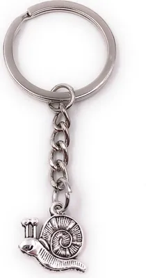 Image de Onwomania Porte-clés escargot animal rampant mignon pendentif métal Charm