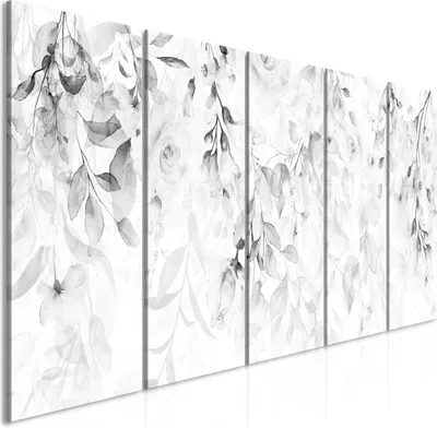 Immagine prodotto di Murale moderno b-A-0698-b-p (200x80 cm) - 5 pezzi Fotografia su tela non tessuta Foto Decorazione Arte Murale Stampa FIORI ROSE