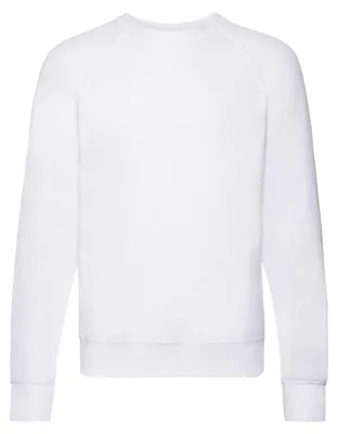 Image de Fruit of the Loom - Sweat-shirt pour hommes/femmes, manches raglan, LT1851 (L) (blanc)